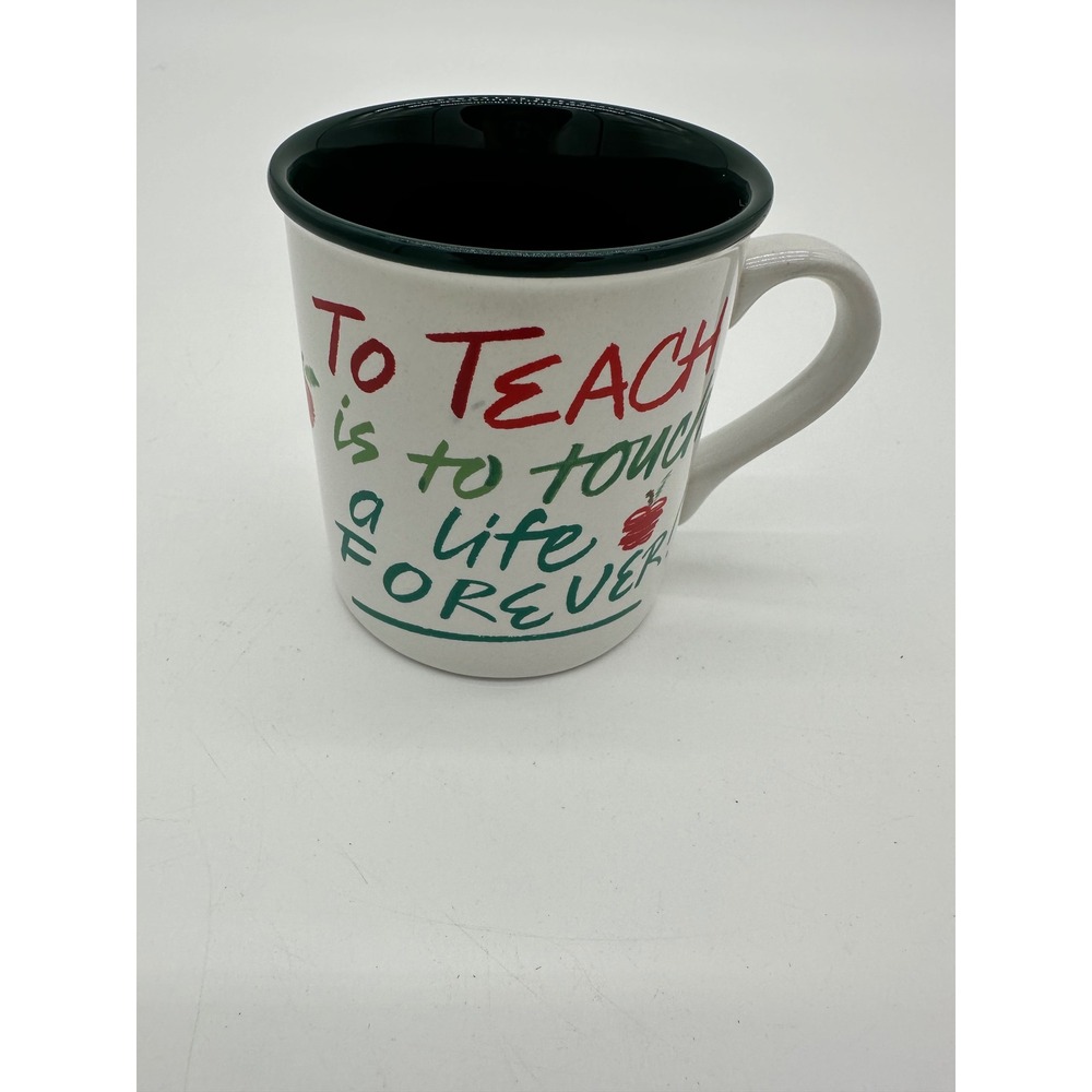 Potpourri Press Coffee Mug Teacher‎ Gift To Teach Is To Touch A Life White VTG